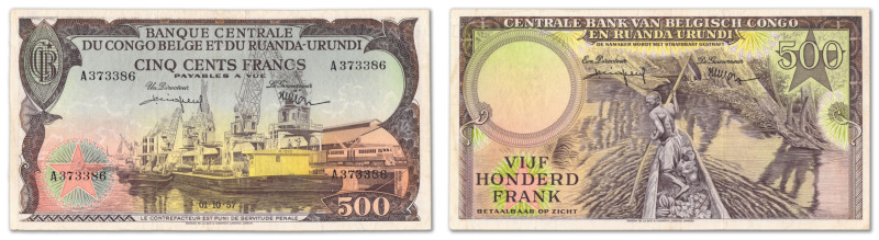 Congo Belge et Ruanda-Urundi - Banque Centrale du Congo Belge et du Ruanda-Urund...
