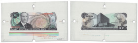 Costa Rica - Banque centrale
Épreuve intermédiaire du 100 colones

 ND (1988-1990) - F/00000000

4 perforations.



Sur papier à grande marge...