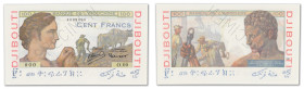 Côte française des Somalis - Djibouti - Banque de l'Indochine
Spécimen non filigrané du 100 francs

 ND (1946) - O.00/000

"SPECIMEN" par perfora...