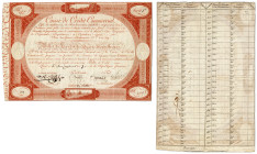 France - Caisse de Crédit Commercial
400 Francs 

5ème jour complémentaire de l'an 7 (21 septembre 1799)

Inédit - Probablement unique.



TT...