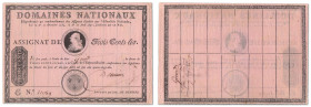 France - Domaines Nationaux
Assignat de 300 Livres

17 avril 1790 - N°21089

Pick A29

TTB à Superbe - XF/AU