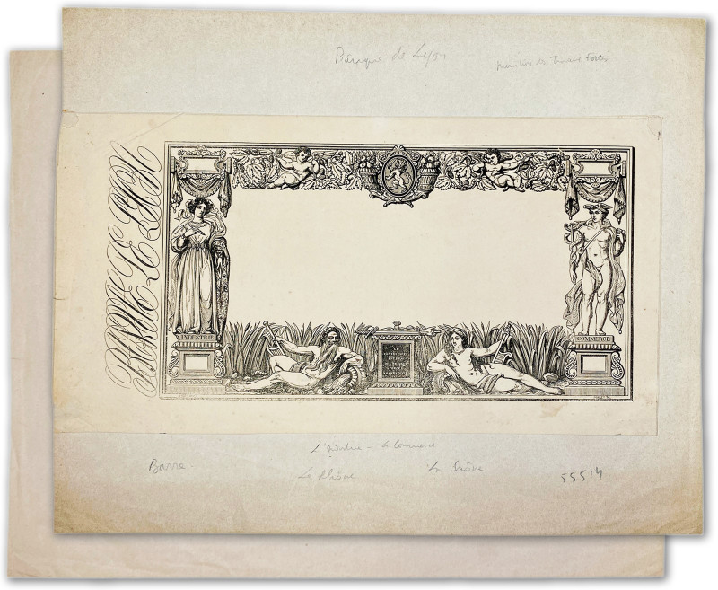 France - Banque de Lyon
Épreuve uniface progressive du recto du 250 francs

N...