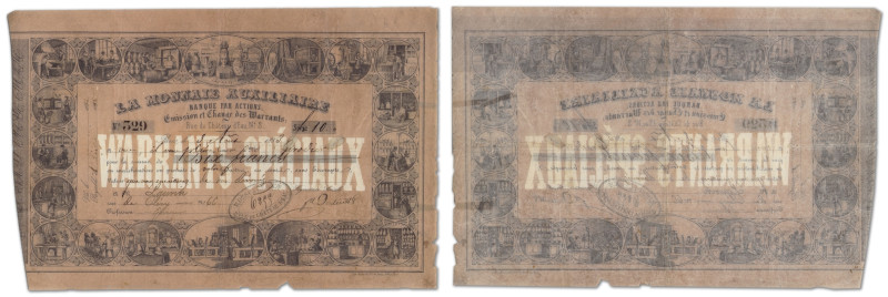 France - La Monnaie Auxiliaire - Banque par Actions
10 francs

3 août 1853 - ...