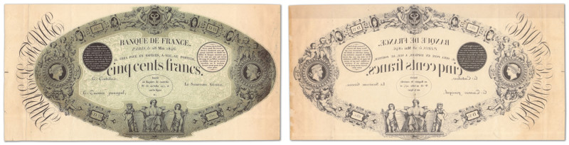 France - Banque de France
Épreuve du 500 Francs type 1842

28 mai 1846 - D33/...