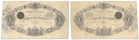 France - Banque de France
500 francs Type 1842 - Barre

12 juillet 1855 - T48/430

Le seul billet répertorié par C.Fayette dans son inventaire po...