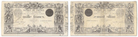 France - Banque de France
1000 francs Type 1842 - Barre

25 octobre 1855 - D82/94

Seulement 3 billets répertoriés dans l'inventaire de C.Fayette...