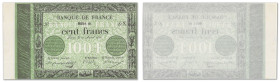 France - Banque de France
Épreuve uniface du recto du 100 Francs

21 avril 1848 - Série X - Sans numérotation

Fayette A.22 00 Ec - Pick 44

Sp...