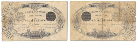 France - Banque de France
100 francs Type définitif à L'italique 2

8 mai 1862 - C13/365

Verso à l'identique.

Seulement 4 billets répertoriés...
