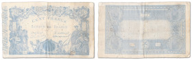 France - Banque de France
100 francs Bleu coupé constitué de 2 moitiés différentes.

1866 - R174/888 et O164/863 

Rare.

Fayette A34(4) - Pick...