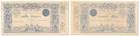 France - Banque de France
Épreuve du 1000 francs Type 1862 Bleu

23 avril 1863 - E8/634 - Sans signatures

Verso à l'identique.

4 exemplaires ...