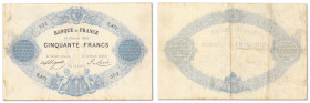France - Banque de France
50 francs Type 1868 Bleu à indices noirs

31 janvier 1882 - E.871/352

Très rare.

Fayette A38 (12) - Pick 51a

TB ...