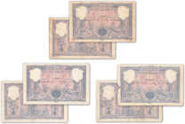 France - Banque de France
Lot de 3 billets du 100 francs bleu et rose

1900, 1903, 1906

Fayette 21 - Pick 65b, 65c et 65d

B à TTB - F/XF