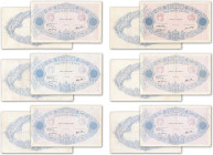 France - Banque de France
Lot de 6 billets de 500 francs Bleu et Rose

1931, 1938, 1939 (2ex.), 1940 (2ex.)

Fayette 30 et 31 - Pick 66l et 88c
...