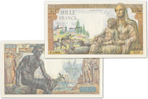 France - Banque de France
1000 francs Déesse Déméter 

20 janvier 1944 - T.11868/013

Le plus grand numéro connu.

Non émis.

Avec certificat...