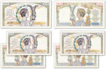 France - Banque de France
Lot de 3 billets de 5000 francs Victoire

1943



Fayette 46 - Pick 97

TTB à Superbe - XF/AU