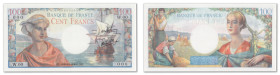 France - Banque de France
Épreuve non filigranée du 100 francs 

ND (1945) - W.00/000

En définitive, ce billet à été choisi pour l'Algérie, il a...