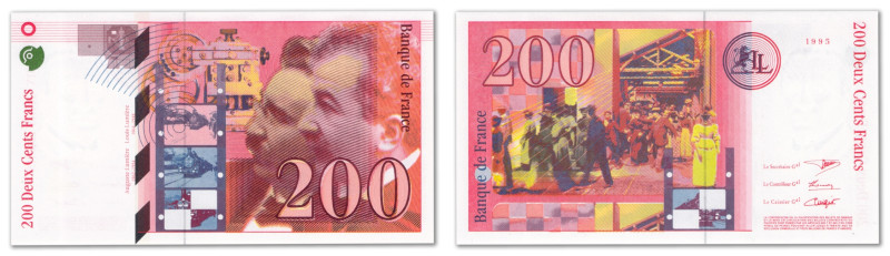 France - Banque de France
Épreuve filigranée du 200 Francs Frères Lumière

19...