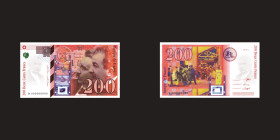 France - Subligraphie 200 Francs Frères Lumière
Tirages d'arts subligraphie du recto et du verso du billet de 200 Francs Frères Lumière

1994 - W 0...