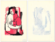 France
Gouache cubiste de Clément Serveau (1886-1972)

De 1956 à 1970, il crée des dessins ou réalise des gravures sur quarante-deux billets et tim...