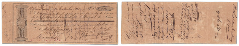 Ile Bourbon (Réunion) - Louis Philippe (1830-1848)
600 Piastres

19 novembre ...