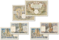Madagascar - Banque de Madagascar
Lot de 3 billets

500 francs - 30 juin 1950 - G.202/538

500 francs / 100 ariary - 9 octobre 1950 - A.320/837
...