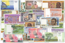 Madagascar - République démocratique
Lot de 41 billets modernes

Différentes dates et valeurs. 

Superbes à neufs - AU/UNC