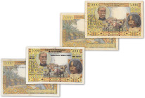 Madagascar et Comores - Banque de Madagascar et des Comores
Lot de 2 billets

5000 francs - 30 juin 1950 - H.71/728 - Gonon - Dejouang

5000 fran...
