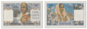Madagascar et Comores - Banque de Madagascar et des Comores
Spécimen filigrané du 500 francs / 100 ariary

ND (1953) - O.00/000 - M.Gonon et A.Dejo...