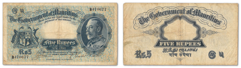 Maurice (Ile) - Administration Britannique
5 Roupies

ND (1930) - B.470677
...
