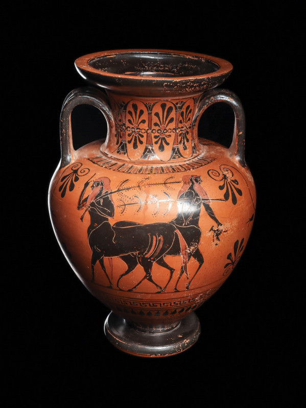 RARE ATTIC BLACK-FIGURE NECK-AMPHORA - TL TESTED

 Antimenes Painter, Ca. 530-...