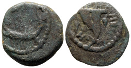 Judaea, Hasmoneans.  Herod II Archelaos, 2 prutot, 4 BC - AD 6.