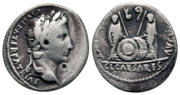 Roman Empire, Augustus, silver denarius, BC 2 - AD 4.