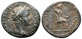 Roman Empire, Tiberius, AD 14-37, AR Denarius, Lugdunum, NGC, Choice Fine. "Tribute Penny"