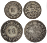 Yemen, Seiyun & Tarim. Silver Duo of 12 and 24 khumsi 1897.