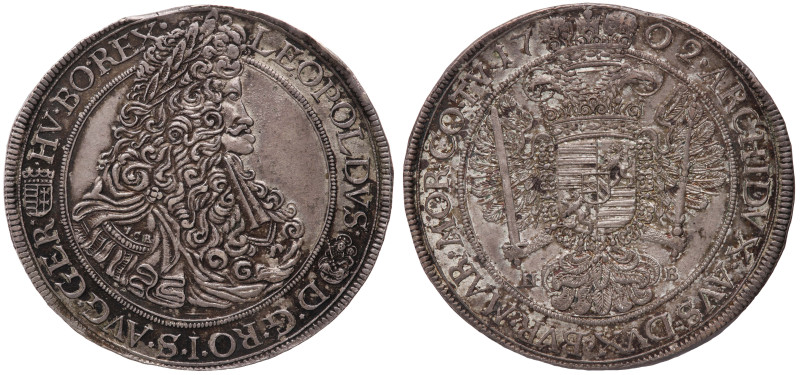 Her. 768; Husz. 1390; Dav. 1005; KM #257. House of Habsburg/RDR. Hungary. Leopol...
