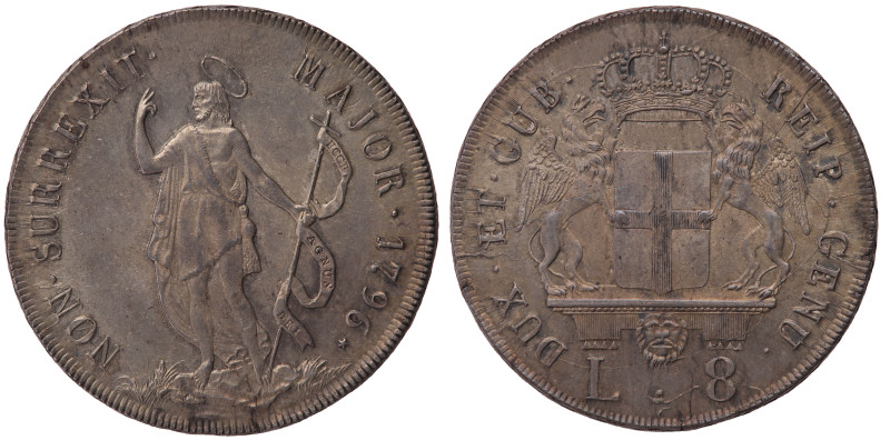 Dav. 1370; Lunardi 364; Italian States - Genua Republic. Genua mint. Sharply str...