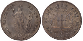Italian States Genua 8 Lire 1796