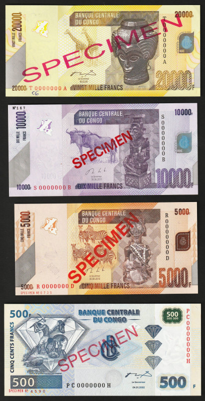 P-96s1, 102s, 103s, 104s; Democratic Republic (1997-date); UNC