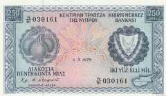 Cyprus 250 Mils 1978