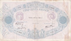 France 500 Francs 1939