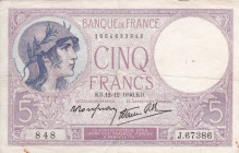 France 5 Francs 1940