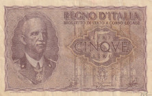 Italy 5 Lire 1944