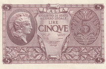 Italy 5 Lire 1944