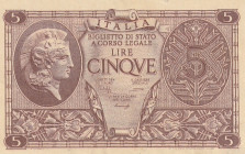 Italy 5 Lire 1944