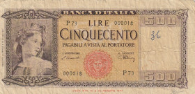 Italy 500 Lire 1947