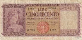 Italy 500 Lire 1961