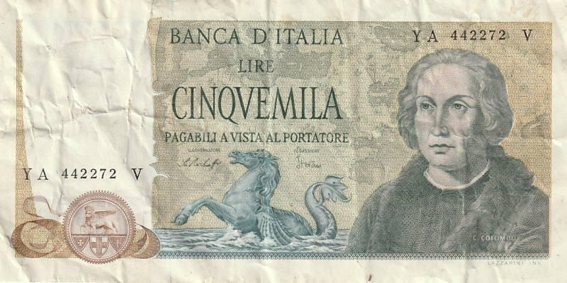 P-102c, N# 204032; Signatures: Paolo Baffi = Vittorio Stevani; VF