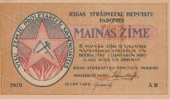 Latvia 1 Rublis 1919