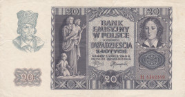 Poland 20 Zlotych 1940