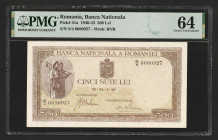 Romania 500 Lei 1940. PMG 64